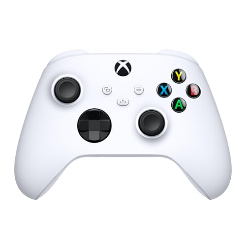 Xbox Core Wireless Gaming Controller – Robot White– X|S, One, Windows PC, Android, and iOS