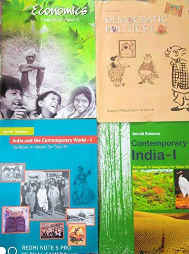NCERT BOOK FOR ECONOMICS, HISTORY, GEOGRAPHY, POLITICS CLASS 9th (IX) IN COMBO PACK 2025-26 Edition