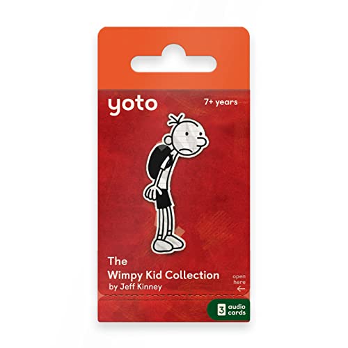 Yoto Diary of a Wimpy Kid Collection by Jeff Kinney – 3 Kids Audiobook Cards for Use Player Mini Bluetooth Speaker, Fun Educational Daytime & Bedtime Stories for Children Ages 7+