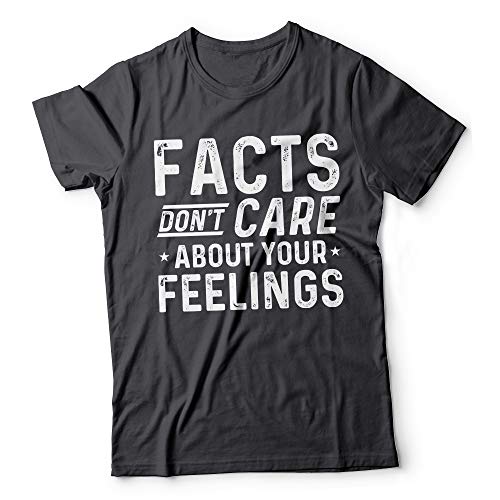 Facts Don't Care About Your Feelings T-Shirt X-Large Charcoal Grey