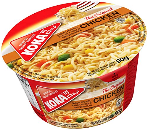 Koka Original Chicken Flavour Oriental Style Instant Noodles ,90g (Pack of 12)