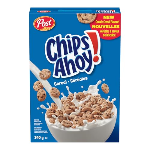 Post Chips Ahoy! Breakfast Cereal, Kosher, Regular Size 340g