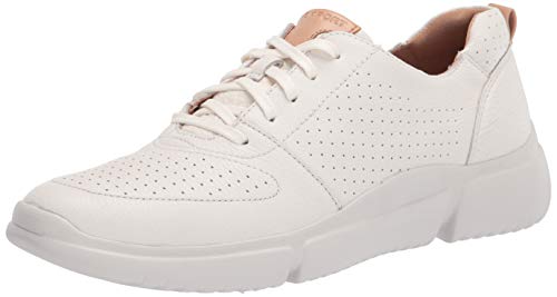 Rockport Women's R-Evolution Perf Lace Walking Shoe, White Washable, 7