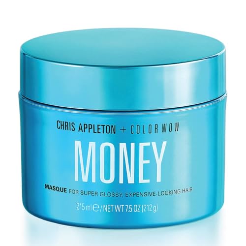 COLOR WOW Moisturizing Haarmaske Money 215 ml – Maske für trockenes und geschädigtes Haar, feuchtigkeitsspendendes Haar – Pflege und Hitzeschutz für das Haar, blau