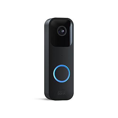 Blink Video Doorbell — Two-way audio, HD video, long-lasting battery life, wired or wire-free install, motion detection, chime app alerts, Works with Alexa (Black)