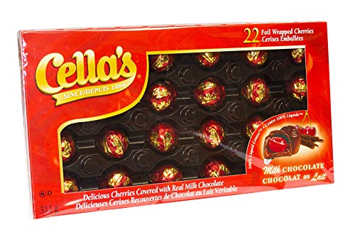 Cella's - Milk Chocolate Covered Cherry - Deluxe Gift Box, 22 Count