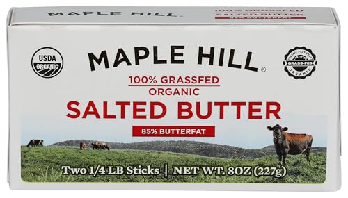 MAPLE HILL CREAMERY Organic Salted Butter, 8 OZ