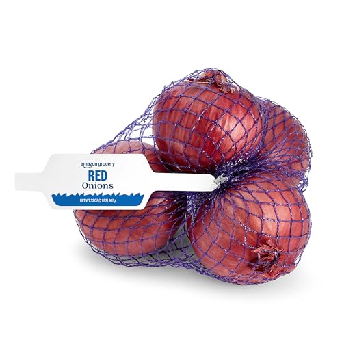 Amazon Grocery, Red Onions, 2 Lb (Previously Fresh Brand, Packaging May Vary)