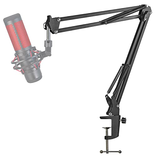 HyperX QuadCast Mikrofon Arm - Universal Boom Arm Ständer kompatibel mit HyperX QuadCast S Mikrofonarm, Blue Yeti, Rode, Fifine AM8, Razer Seiren Mini/V3 Mini, 3/8", 5/8" Mic Halterung von YOUSHARES
