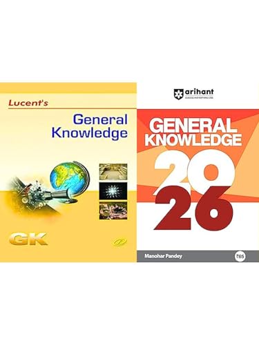 Lucent's General Knowledge + Arihant General Knowledge 2025 - Set of 2 Books