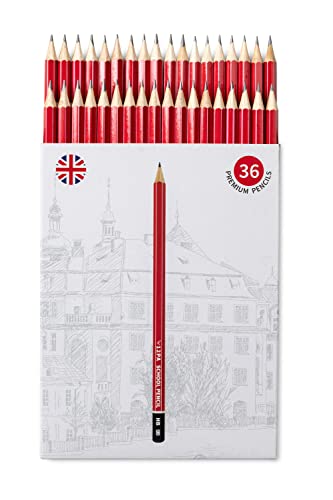 12PA 36 HB Pencils for Children | Pencils for School | Kids Writing Pencils | Hexagonal | Wood Cased | Everyday Office use (Black Lead, 36)
