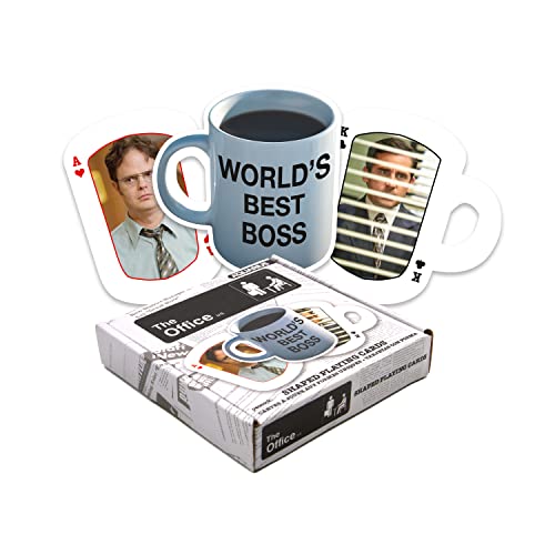 AQUARIUS The Office Shaped Playing Cards - The Office Shaped Deck of Cards for Your Favorite Card Games - Officially Licensed The Office Merchandise & Collectibles