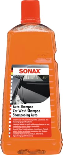 SONAX Shampooing auto (2 litres) concentré, nettoyage rapid et protection de peinture automobile sans phosphate | Réf: 03145410-810