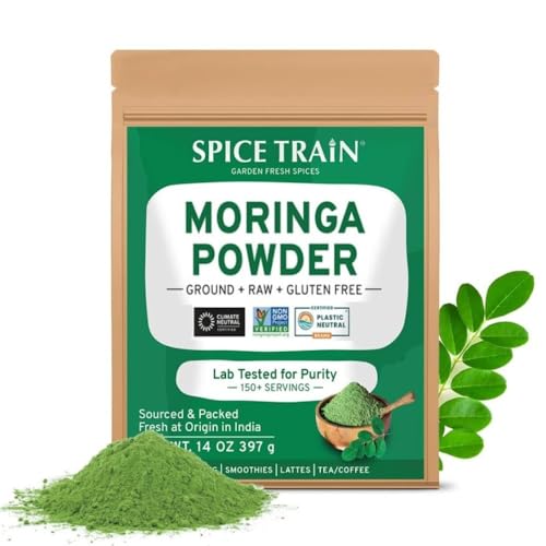 HANDPICK Organic Moringa Powder (397g/14oz) Moringa Oleifera Leaf Powder - Gluten Free, Non-GMO | Perfect for Smoothies, Drinks, Tea & Recipes