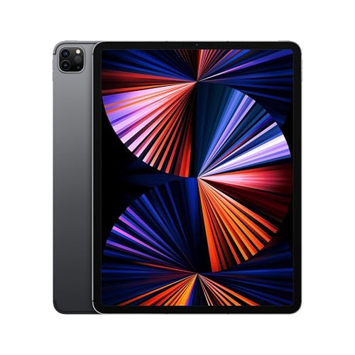 2021 Apple iPad Pro (12.9-inch, Wi‑Fi + Cellular, 256GB) - Space Gray (Renewed)