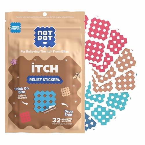 NATPAT Magic Patch Itch Relief Patches - Insect Bite Patch for Mosquitos, Ticks, Midges, Sandflies, and Bed Bug Bites - 30 Count - BUZZPATCH - The Original Natural Patch for Itch Relief