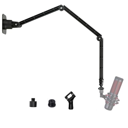 QuadCast Microphone Wall/Ceiling Mount Holder compatible with HyperX QuadCast S RGB,Quadcast,Duocast, SoloCast Mic and USB Condenser Gaming Microphones