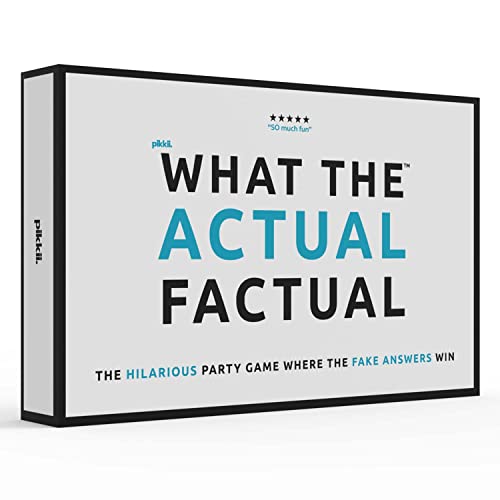 Pikkii What the Actual Factual Board Game | Family Board Games | Fun Games for Game Night | Board Games for Adults | Adult Card Games & Adult Board Game | Fun Party Games Bluffing & Persuading Skills