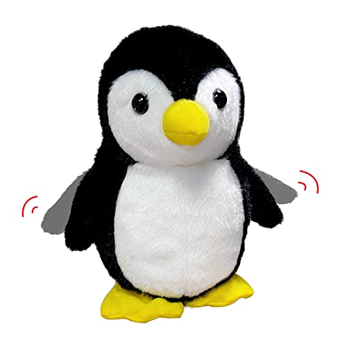 YH YUHUNG Walking and Talking Penguin Plush Toy Repeats What You Say Talking Penguin Stuffed Animal Voice Repeating Toy Animal for Boys and Girls, 7''