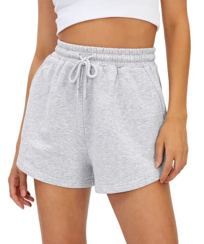 AUTOMET Womens Summer Shorts Casual Sweat Athletic Spring Outfits Beach Vacation Clothes Comfy Fall Fashion 2025 Grey S