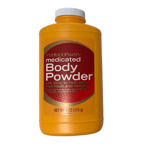 Perfect Purity Medicated Body Powder Triple Relief Formula, Absorbs Moisture, Soothes Skin and Relieve Itching 6oz LABPP13206F-0 0
