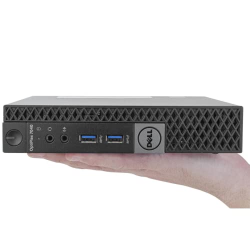 (Refurbished) Dell Optiplex 7040 Mini PC (Intel Core i5 6th gen, 16 GB DDR4 RAM, 512 GB SSD, Windows 11, WiFi, MS Office|Intel HD Graphics|USB, Ethernet,DP), Black