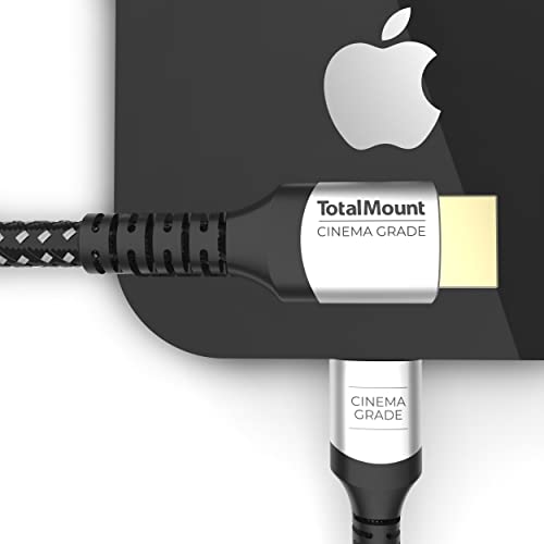 TotalMount Cinema Grade – Gold-Plated HDMI Cable for Apple TV – HD, 4K, 8K, and 10K – Full Apple TV Compatibility (6 Feet)
