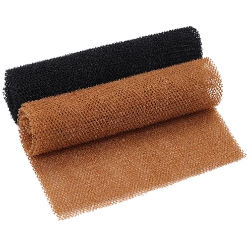 2 Pcs African Exfoliating Net, Fengek 31.5 Inch African Long Body Net Sponges Skin Back Scrubber for Daily Shower Bathing Exfoliating (Multicolor 4)