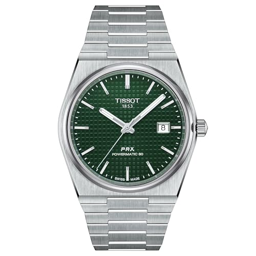 Tissot Mens PRX Powermatic 80 Automatic Green Watch