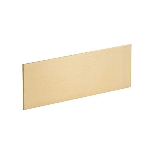 USAMILY Brass Flat Rectangular Bar Stock 1/8" x 2" x 6" Metal Wire Drawing Surface Solid Brass