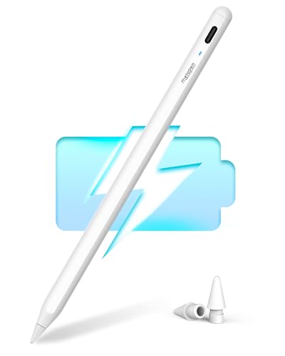 Metapen A8 Stift für Apple iPad, 2X Schnellladung, Neigungssensitivität und Palm Rejection Stylus Pencil für iPad Air 7/6/5/4/3, i-Pad 11-6, i-Pad Pro M4/M3/M2/12.9", Mini 5/6