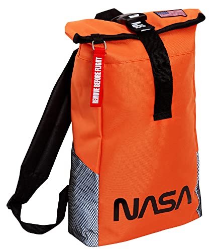 Nasa Roll Top Bag For Boys Space Backpack Astronaut Sports Rucksack School Bag