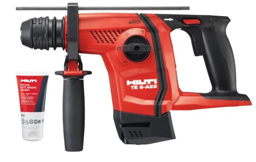 Hilti TE 6-A22 Cordless Rotary Hammer, Versatile and Powerful SDS Plus Cordless Rotary Hammer with Wide Drilling Range, Chipping Function and Quick-Change Chuck, Tool Body Only (2162913)
