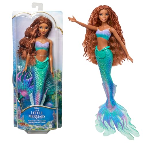 Mattel Disney Toys, Ariel Fashion Doll with Signature Outfit, Inspired by Disney’s The Little Mermaid Movie
