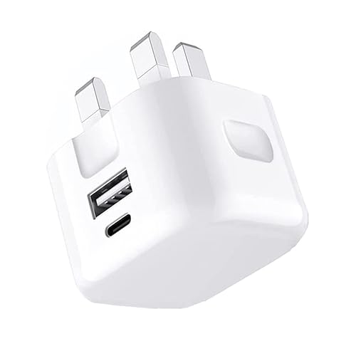 For Nothing Phone 3a / 3a Pro / 2a Plus/CMF 1 / 2a / 2/1 Charger 20W Dual Port USB & USB C Charger Plug Charging Adapter Fast Charging Power Adapter Phone Charger Plug for Nothing Phones (WHITE)