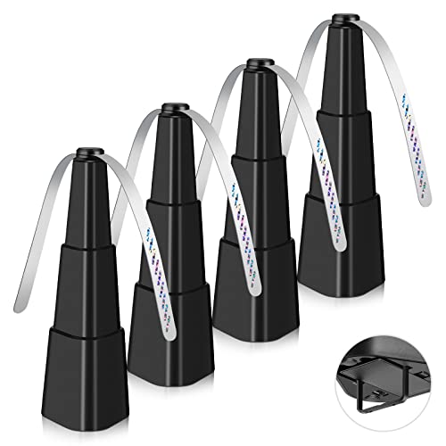 AMIAEDU Fly Fans for Tables, Fly Fan Outdoor Indoor Keep Flies Away, Table Top Spinner with Holographic Blades, Flies Deterrent for Picnic, Restaurant, Party, Home, BBQ (4 Pack)