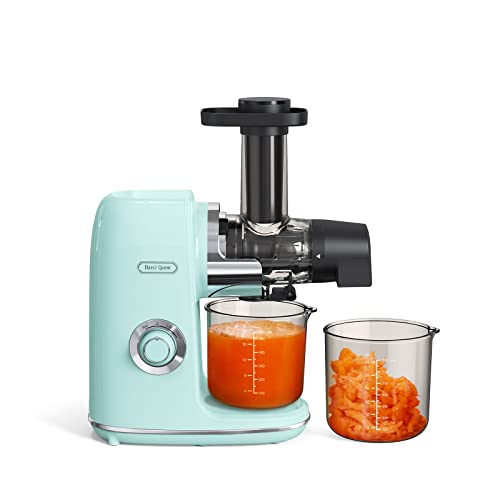 Hazel Quinn Masticating Juicer, Slow Cold Press Juicer for Fruit and Vegetable, Without BPA, Easy to Clean, 2-Speed Modes & Reverse Function, Quiet Operation, Dishwasher Safe