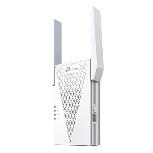 TP-Link AX3000 WiFi 6 Range Extender | PCMag Editor's Choice | Dual-Band Wireless Repeater w/Ethernet Port | Up to 2400 Sq. Ft., 64 Devices | Internet Signal Booster | APP Setup | EasyMesh (RE715X)