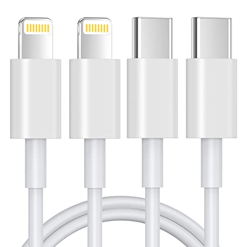 USB C Lightning Kabel 1.8M 2Pack,[MFi-Zertifiziert] iPhone Ladekabel USB C Kompatibel Mit iPhone 14/13/13 Pro/12/12 Pro Max/11 Pro/X/XS/XR/8 Plus, für Typ-C Ladegeräte, Unterstützt Power Delivery
