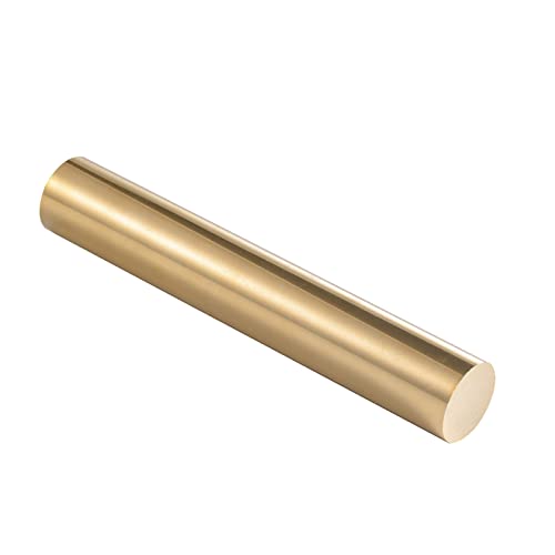 USAMILY 3/4 inch (19mm) Brass Solid Round Rod Lathe Bar Stock, 6 inch(152.4mm) in Length