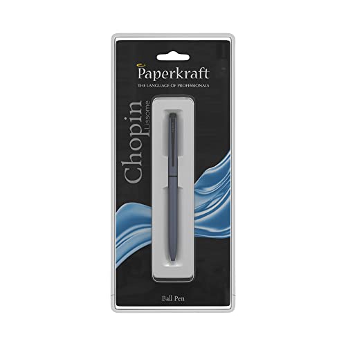 Paperkraft Chopin Lissome - Blue Ball Pen(Pack of 1)|Elegant & Classic Matte Blue Finish|Premium Gifting Products|All Metal body|Ideal for Professionals|Official meeting essentials (04030334)