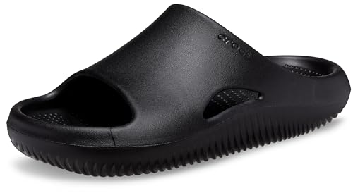 Crocs Unisex-Adult Mellow Recovery Slides, Black, 5 Men/7 Women