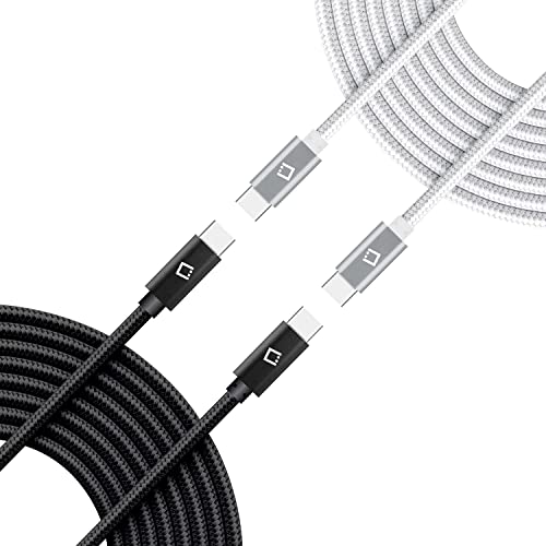 Dual USB-C/PD 60W Fast Charging Cord Compatible with Realme GT Neo3 Plus 5Gbps Data Transfer for Power Delivery Hi Capacity Charging (White)