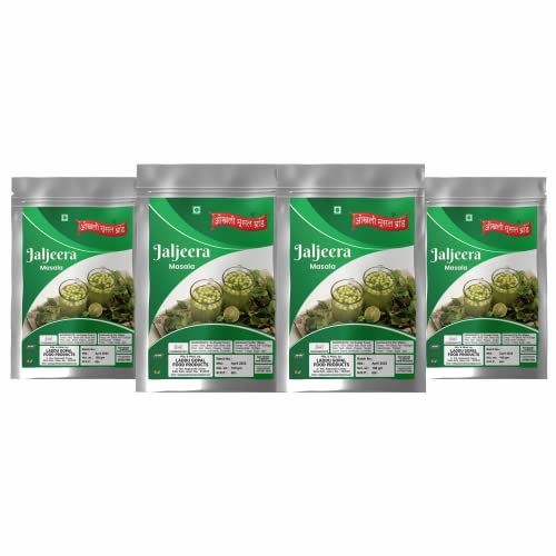 Rajasthani Jaljeera/Jaljira/Golgappa Pani-Puri Pani Powder/Healthy Tasty|Whole Spices Blend With Authentic Traditional Taste||Natural Spices|No Preservatives(NO Added Colors) 320gm(pack of 4x 80gm)