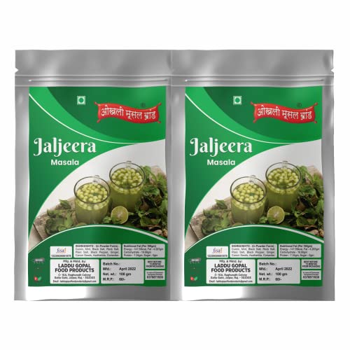 Rajasthani Jaljeera/Jaljira/Golgappa Pani-Puri Pani Powder/Healthy Tasty|Whole Spices Blend With Authentic Traditional Taste||Natural Spices|No Preservatives(NO Added Colors) 480gm(pack of 2x 240gm)