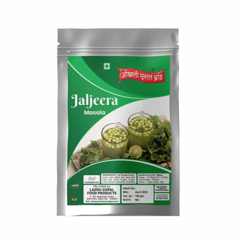 Rajasthani Jaljeera/Jaljira/Golgappa Pani-Puri Pani Powder/Healthy Tasty|Whole Spices Blend With Authentic Traditional Taste||Natural Spices|No Preservatives(NO Added Colors) 150gm(pack of 1x 150gm)