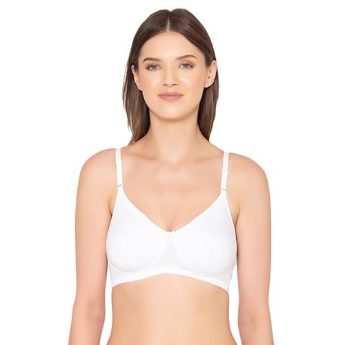 Groversons Paris Beauty Women's Seamless Non-Padded, Non-Wired Bra (BR003-WHITE-40B)