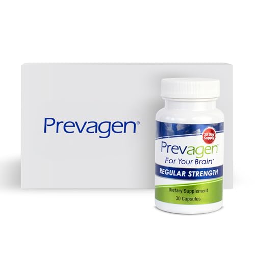 Prevagen Regular Strength 10mg, 30 Capsules |1 Pack| with Apoaequorin & Vitamin D with Attractive and Stackable Prevagen Storage Box