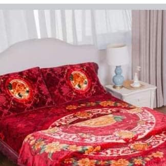 OMAJA HOME Warm Bedsheets for Winter, Double Bedsheet for Winter, Specially for Bridal and Groom with Fancy Bag Packing #10