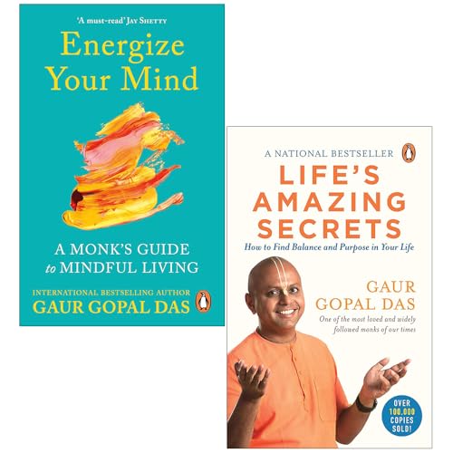 Gaur Gopal Das 2 Books Collection set:- Life's Amazing Secrets: How To Find Balance And Purpose In Your Life, Energize Your Mind: Learn the Art of Mastering Your Thoughts, Feelings and Emotions